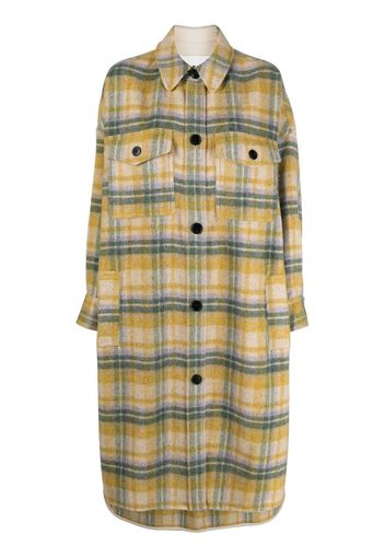 Isabel Marant Étoile checked button-up coat - Yellow