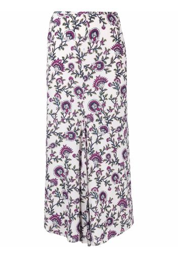 Isabel Marant high-waisted floral-print skirt - Neutrals