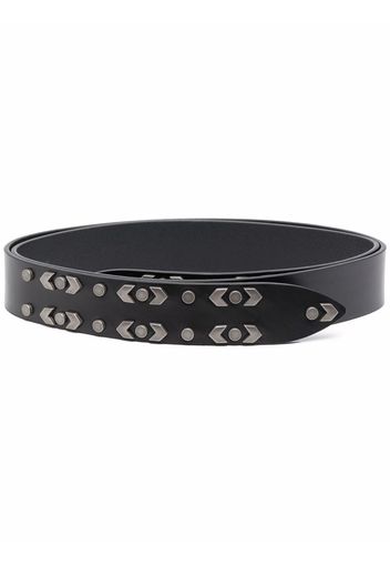 Isabel Marant Lecce studded leather belt - Black