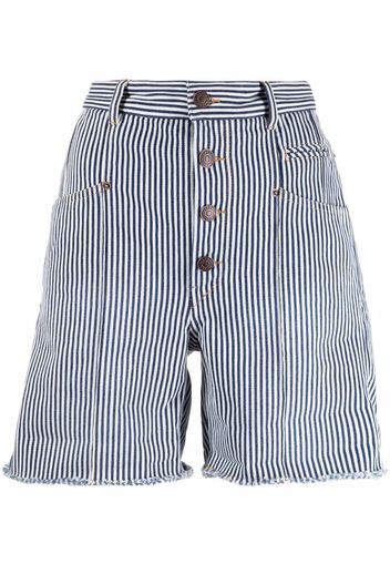 Isabel Marant high-waisted button-fastening shorts - White