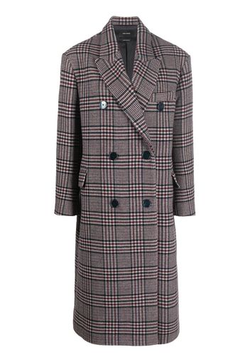 Isabel Marant checked wool coat - Blue