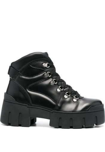 Isabel Marant lace-up leather boots - Black
