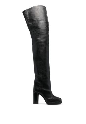 Isabel Marant 100mm knee-high leather boots - Black