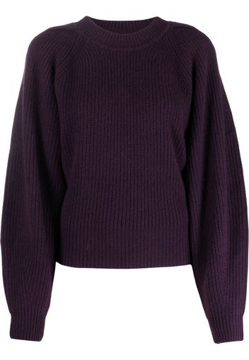 Isabel Marant Bille ribbed wool-cashmere jumper - Purple