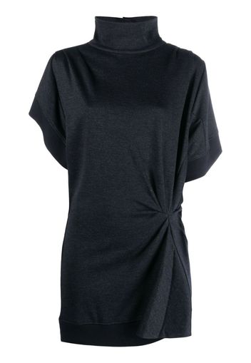 Isabel Marant short-sleeve gathered shift dress - Black