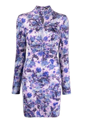 Isabel Marant abstract-print minidress - Purple