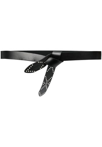 Isabel Marant knot-fastening leather belt - Black