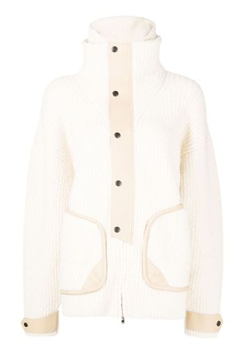 ISABEL MARANT zip-fastening knitted jumper - White