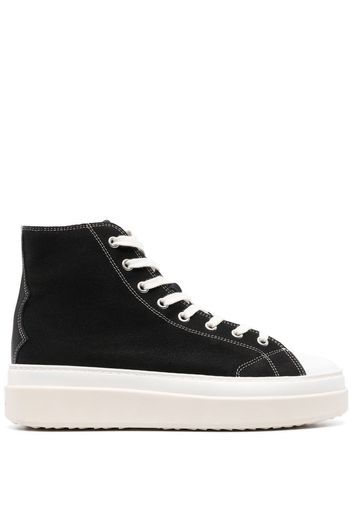 Isabel Marant lace-up high-top sneakers - Black