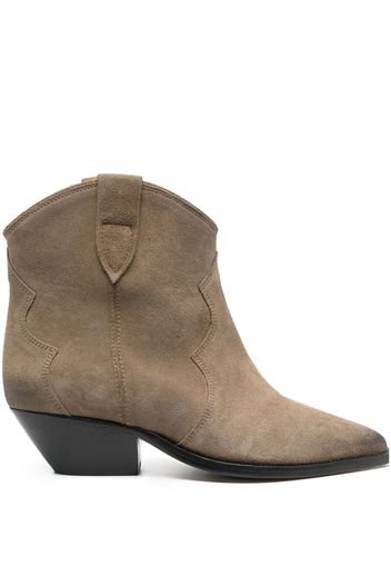 Isabel Marant suede 45mm ankle boots - Brown