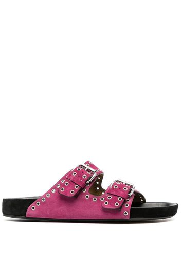 Isabel Marant Lennyo eyelet-embellished sandals - Purple