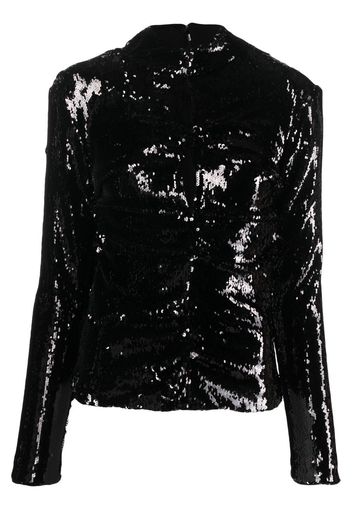 Isabel Marant Milana sequin-embellished top - Black