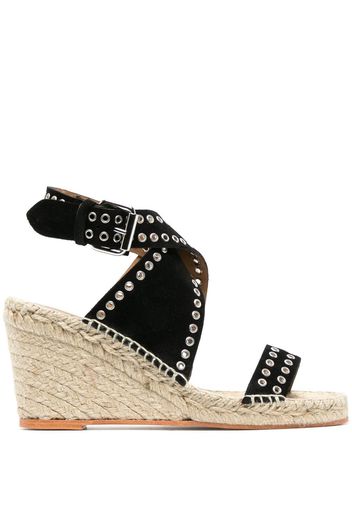 Isabel Marant 80mm platform wedge sandals - Black