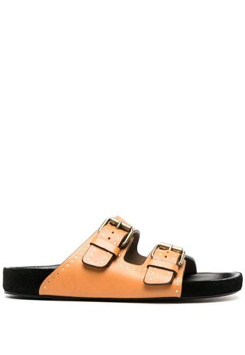 Isabel Marant Lennyo buckle-detail slides - Natural