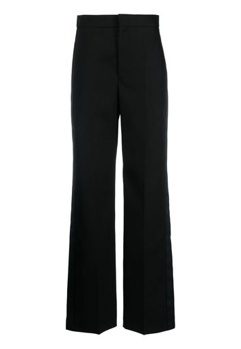 Isabel Marant pressed-crease wide-leg trousers - Black