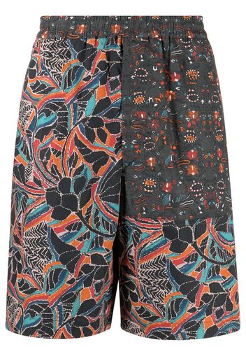 Isabel Marant graphic-print deck shorts - Grey