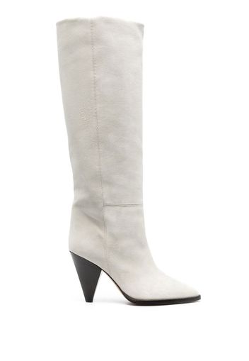 Isabel Marant suede knee-high boots - Green