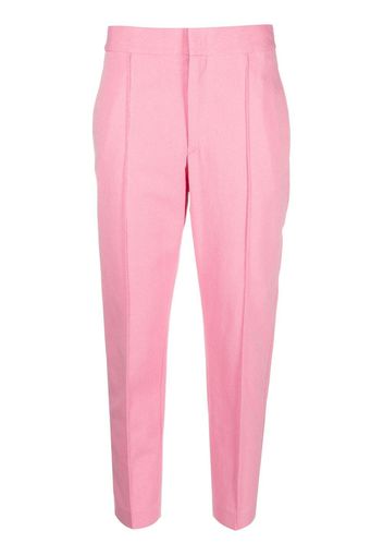 Isabel Marant seam-detail cropped trousers - Pink