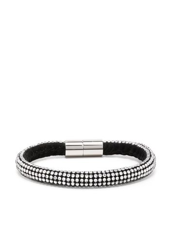 ISABEL MARANT crystal embellished suede bracelet - Silver