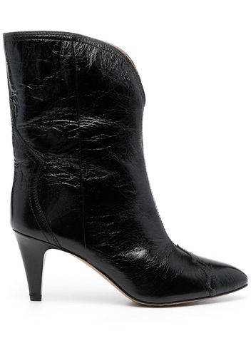 Isabel Marant 70mm leather boots - Black