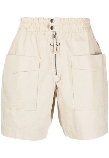 Isabel Marant elasticated-waistband Bermuda shorts - Neutrals