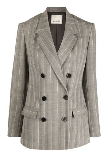 Isabel Marant tailored striped double-breasted blazer - Grey