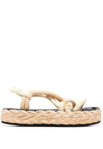 Isabel Marant rope-strap platform sandals - Neutrals