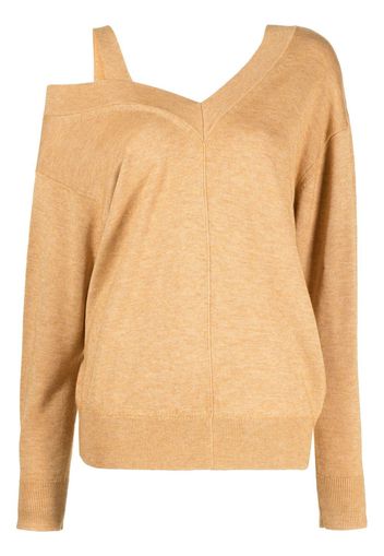 Isabel Marant Malo V-neck pullover top - Orange