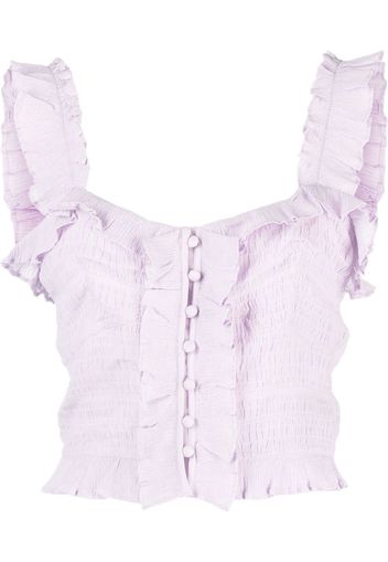 Isabel Marant sleeveless cropped top - Purple