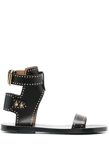 ISABEL MARANT stud-embellished leather sandals - Black