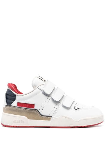 ISABEL MARANT logo-patch touch-strap sneakers - White