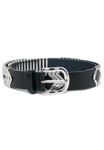 ISABEL MARANT leather buckle belt - Green