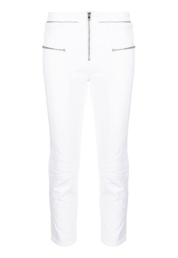 ISABEL MARANT zip-detail cropped jeans - White