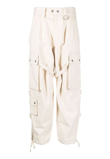 ISABEL MARANT cropped cargo jeans - Neutrals