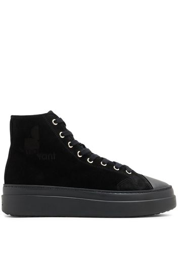 ISABEL MARANT logo-print hi-top sneakers - Black