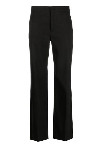 ISABEL MARANT high-waist straight-leg trousers - Black