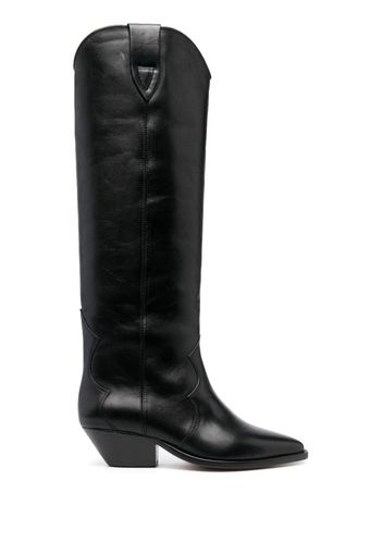 ISABEL MARANT Denvee 40mm leather knee-high boots - Black