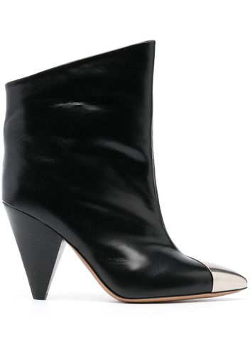 ISABEL MARANT Lapio 90mm leather boots - Black