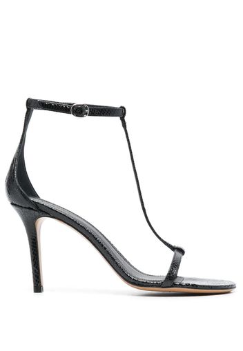 ISABEL MARANT 90mm open-toe leather sandals - Black