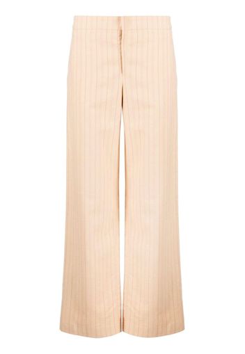 ISABEL MARANT mid-rise straight-leg trousers - Yellow