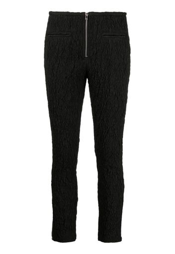 ISABEL MARANT crinkled cropped trousers - Black