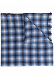 Isabel Marant Dash checked wool-cashmere scarf - Blue