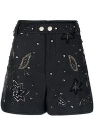 Isabel Marant Kayneliae embroidered shorts - Blue