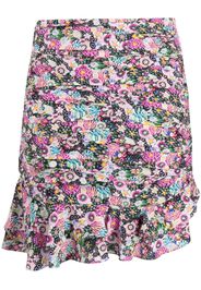 Isabel Marant Milendi floral-print ruched mini skirt - Pink