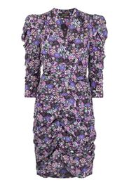 Isabel Marant Célina floral-print silk minidress - Purple