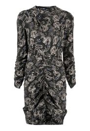 Isabel Marant paisley-print ruched minidress - Black