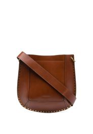 ISABEL MARANT Oskan studded shoulder bag - Brown