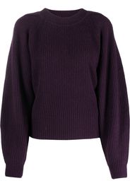 Isabel Marant Bille ribbed wool-cashmere jumper - Purple