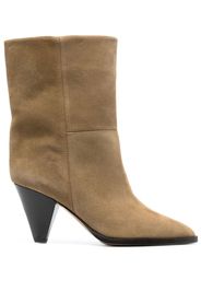 Isabel Marant 70mm pointed suede boots - Neutrals