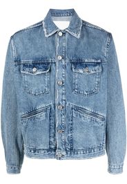 Isabel Marant Jango logo denim jacket - Blue